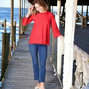 J. Jill Kick Flare Ankle Jeans